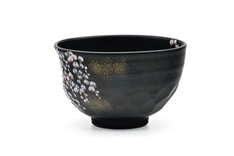 Black Weeping Sakura Chawan