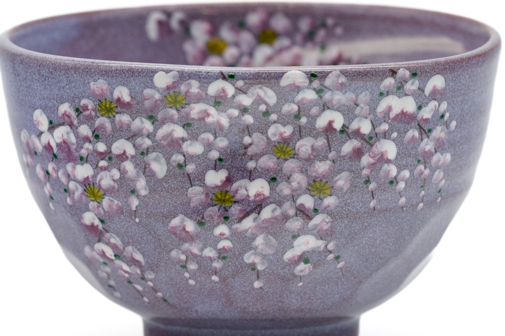 Purple Weeping Sakura Chawan – Tezumi