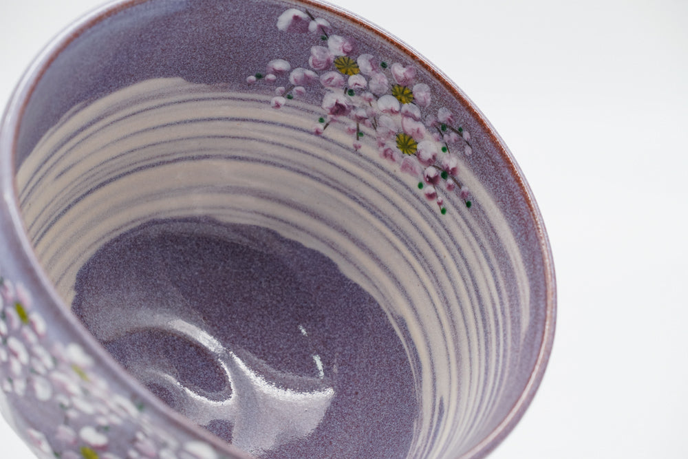 Purple Weeping Sakura Chawan – Tezumi