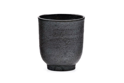 Matte Black Tsutsu-gata Yunomi - 270ml