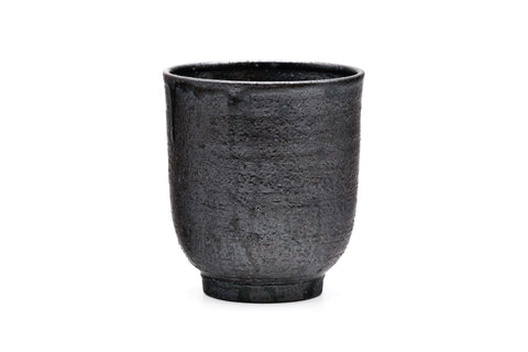 Matte Black Tsutsu-gata Yunomi - 270ml