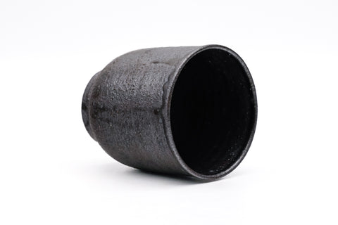Matte Black Tsutsu-gata Yunomi - 270ml