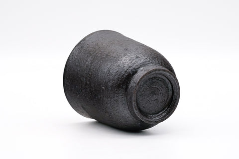 Matte Black Tsutsu-gata Yunomi - 270ml