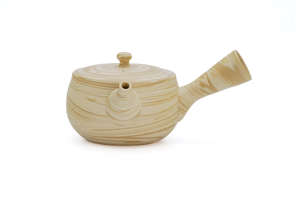 Tōsen Kiln Nerikomi Marbled Tokoname Teapot - Thumbnail 2