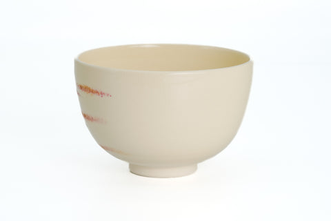 Flock of Cranes Over Mt. Fuji Chawan