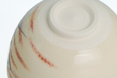 Flock of Cranes Over Mt. Fuji Chawan