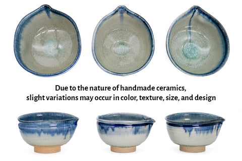 Blue-Green Ofuke Pouring Chawan