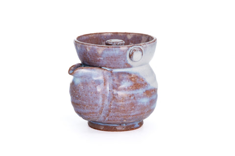 Two-toned Purple Hagi-yaki Collared Houhin - 210ml