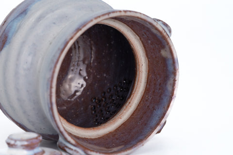 Two-toned Purple Hagi-yaki Collared Houhin - 210ml