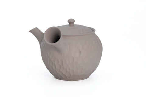 Carved Grey Tokoname Tea Set