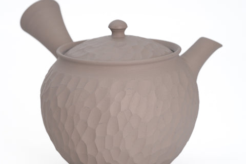 Carved Grey Tokoname Tea Set