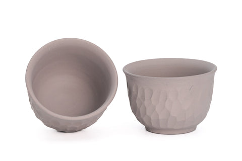 Carved Grey Tokoname Tea Set