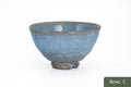 Milky Blue Hagi-yaki Ido Chawan - side view of the bowl