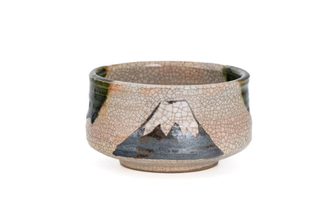 Mt. Fuji Ao-Oribe Chawan