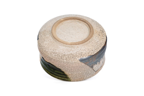 Mt. Fuji Ao-Oribe Chawan