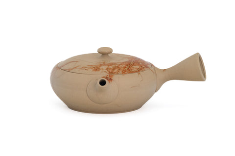 Mogake Beige Yakishime Tokoname Teapot - 150ml