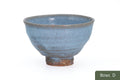 Milky Blue Hagi-yaki Ido Chawan - side view of the bowl