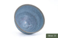 Milky Blue Hagi-yaki Ido Chawan - overhead view into the bowl interior