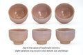 Hagi-yaki Hantsutsu-gata Chawan - composite image showing the chawan from multiple angles