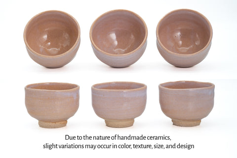 Hagi-yaki Hantsutsu-gata Chawan - composite image showing the chawan from multiple angles