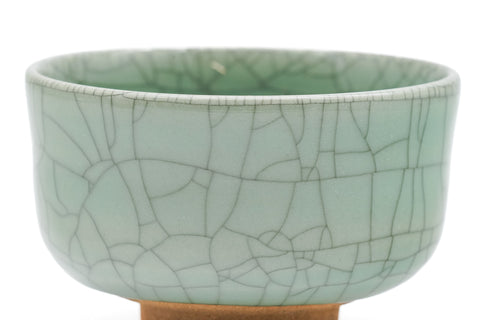 Japanese Matcha Bowl - Crackled Celadon Glazed Chawan
