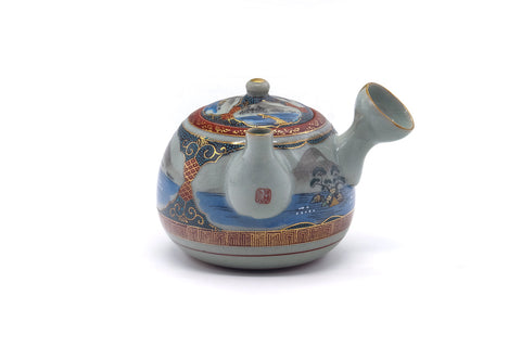 Japanese Kyusu - Scenic Kutani-yaki Teapot - 500ml