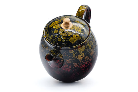 Black Gold Tenmoku Tokoname Rear-Handled Teapot - 200ml