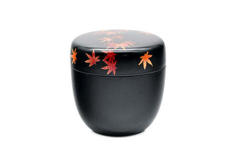 Momiji Natsume - Black Lacquer Tea Caddy