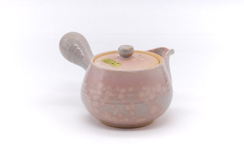 Japanese Tea Set - Pink Gohonte Hagi-yaki Kyusu with 5 Yunomi Teacups