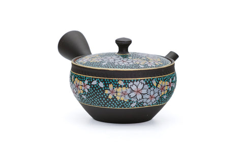 Hand-painted Kutani-style Sakura Tokoname Teapot - 150ml