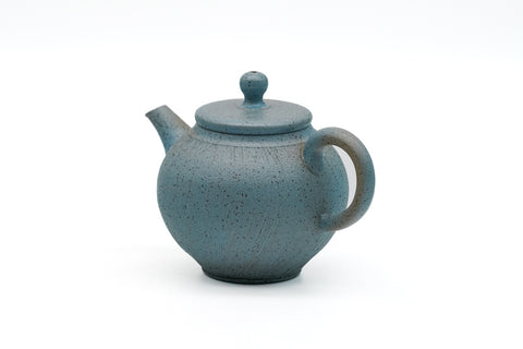 Blue Rear-handled Tokoname Teapot - 100ml