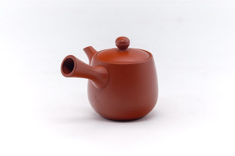 Japanese Kyusu - Small Tokoname Red Shudei Teapot - 125ml