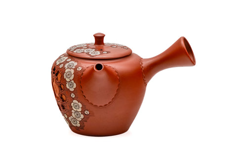 Double-Layer Plum Blossom Tokoname Teapot - 250ml