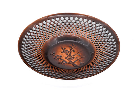 Japanese Chataku - Set of 5 Unique Copper Tea Saucers