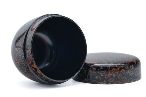 Kuro Kara-nuri Natsume - Black Lacquer Tea Caddy