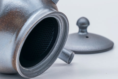 Tea Set - Metallic Glazed Teapot with Two Teacups