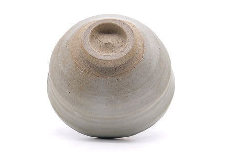 Japanese Matcha Bowl - Abstract Milky White Glazed Chawan - 400ml