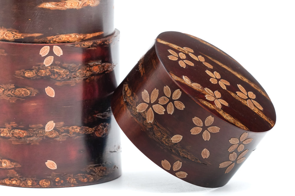 Kabazaiku Chazutsu - Sakura Cherry Bark Wooden Tea Canister – Tezumi
