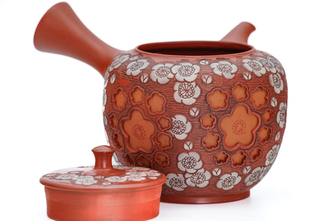 Double-Layer Plum Blossom Tokoname Teapot - 220ml