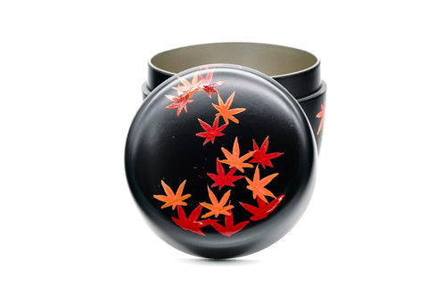 Momiji Natsume - Black Lacquer Tea Caddy