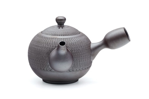 Round Shidei Tochiri Banko-yaki Teapot - 300ml
