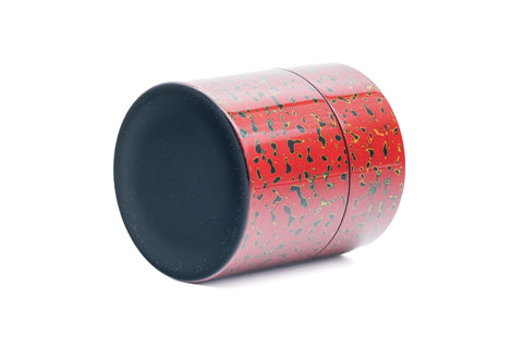 Aka Kara-Nuri Chazutsu - Red Lacquerware Tea Canister