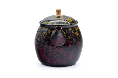 Black Gold Tenmoku Tokoname Rear-Handled Teapot - 200ml