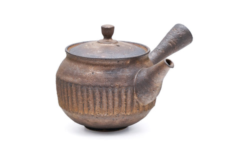 Kurokinsai Striped Tokoname Teapot - 250ml
