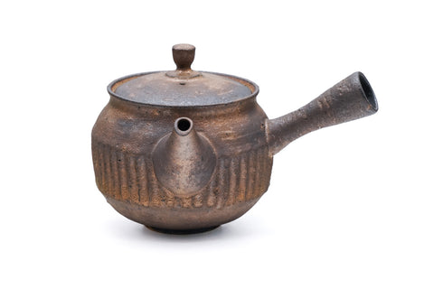 Kurokinsai Striped Tokoname Teapot - 250ml