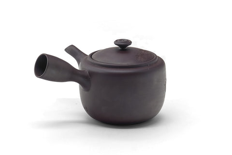 Japanese Kyusu - Floral Engraved Banko Teapot - 200ml