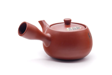 Japanese Kyusu - Engraved Tokoname Mesh Teapot - 350ml