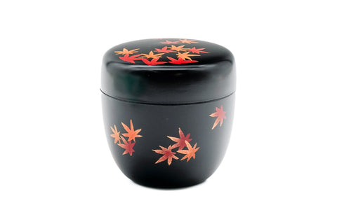 Momiji Natsume - Black Lacquer Tea Caddy