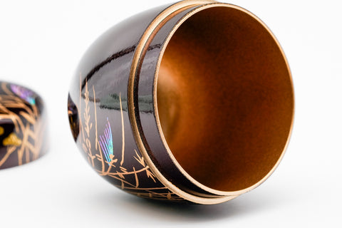 Akigusa Natsume - Autumn Plants Lacquer Tea Caddy