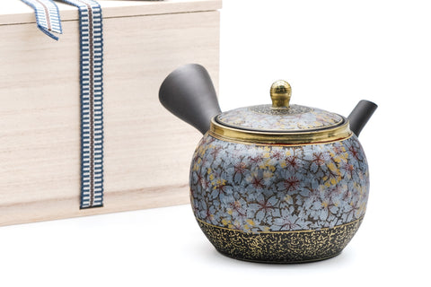 Gold Sakura Kokudei Tokoname Teapot - 300ml
